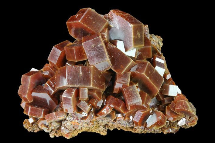 Red & Brown Vanadinite Crystal Cluster - Morocco #133730